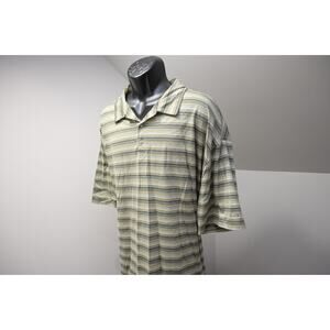 Nike Tiger Woods Golf Polo Cotton Striped Athletic Golf Shirt Mens Sz 5XL